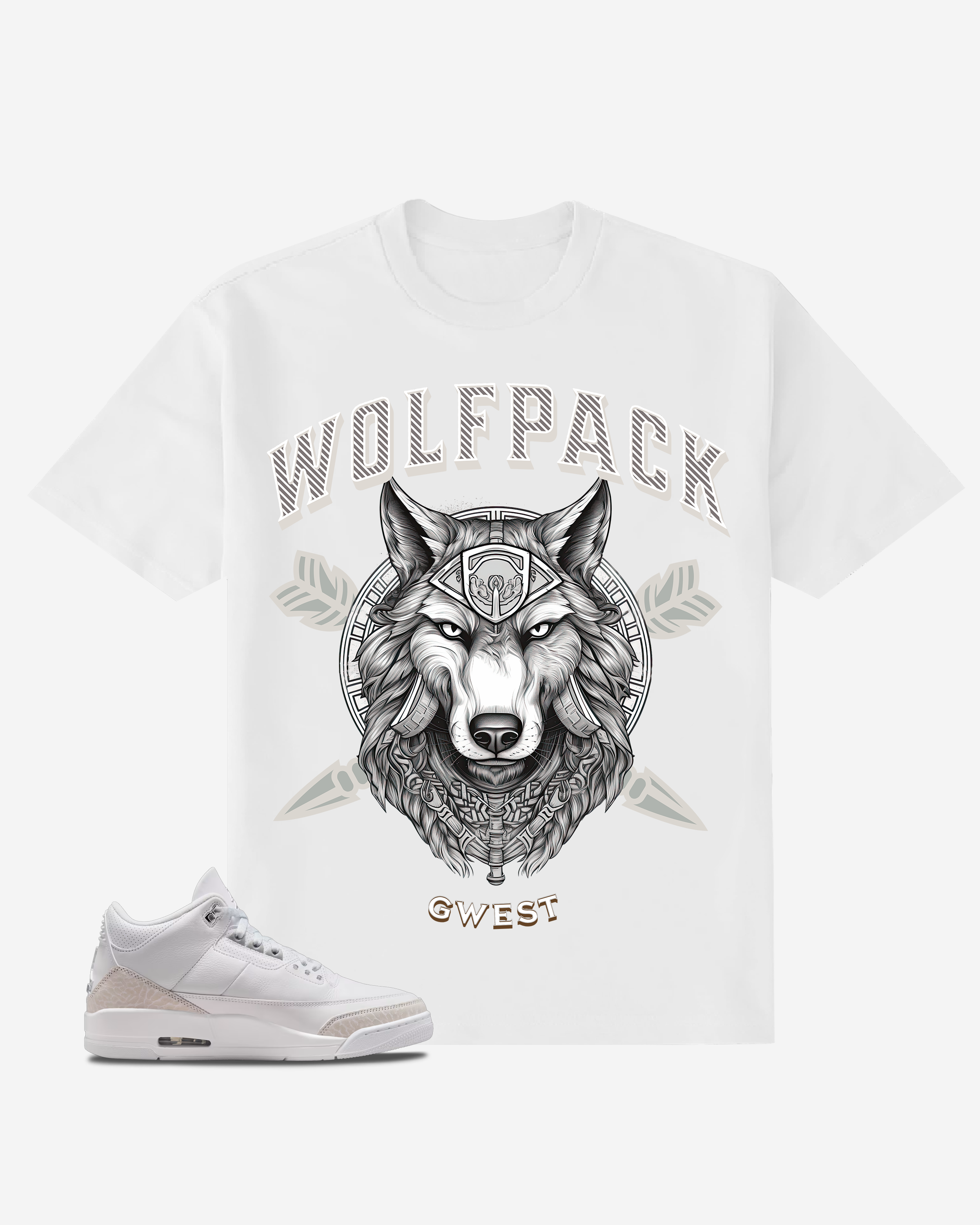 G West Wolf Pack Oversized T-Shirt Mens G West