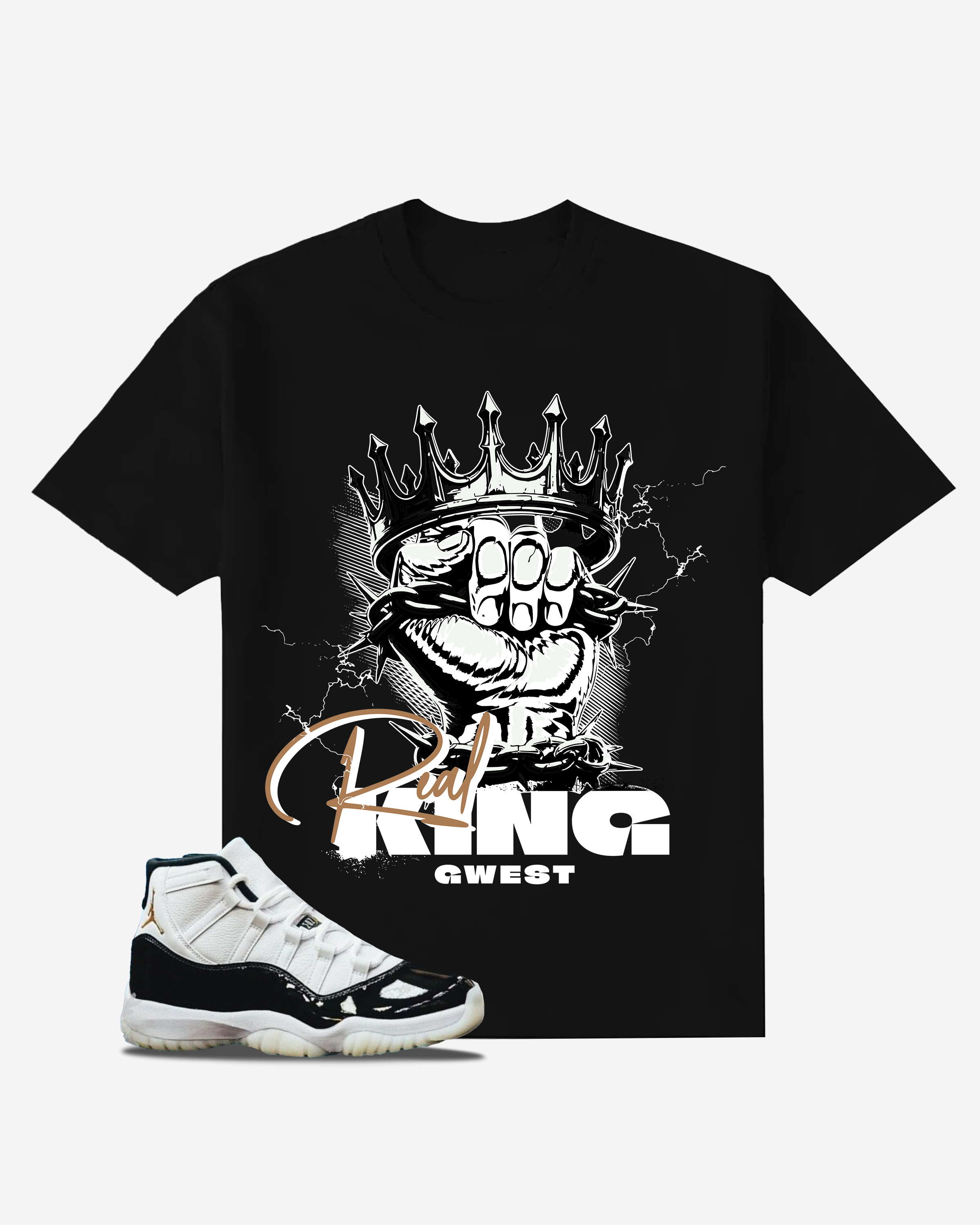 G West Real King Oversized T-Shirt Mens G West