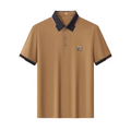 Contrast Trim Performance Polo - El Baron KHAKI