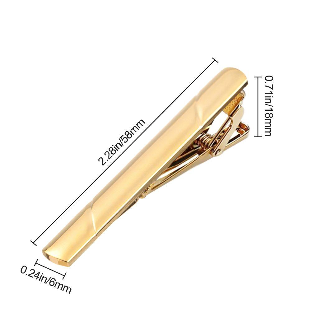 New Tie Clips Men's Metal Necktie Bar Simple Metal Tie Clips Bar Clips for Men Skinny Tie Bar Clasp Best Gift Business Wedding Daily Dress Suit Accessories Shirts Tie Clip CeremonyTie Clip Man Accessories Stevvex