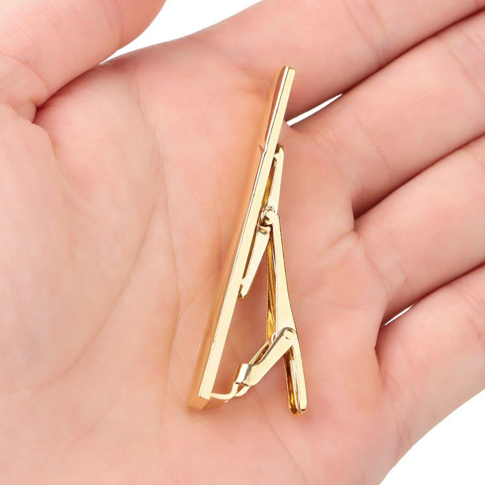 New Tie Clips Men's Metal Necktie Bar Simple Metal Tie Clips Bar Clips for Men Skinny Tie Bar Clasp Best Gift Business Wedding Daily Dress Suit Accessories Shirts Tie Clip CeremonyTie Clip Man Accessories Stevvex