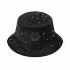 Midnight Serpent Rhinestone - Century Penthouse Hat BLACK