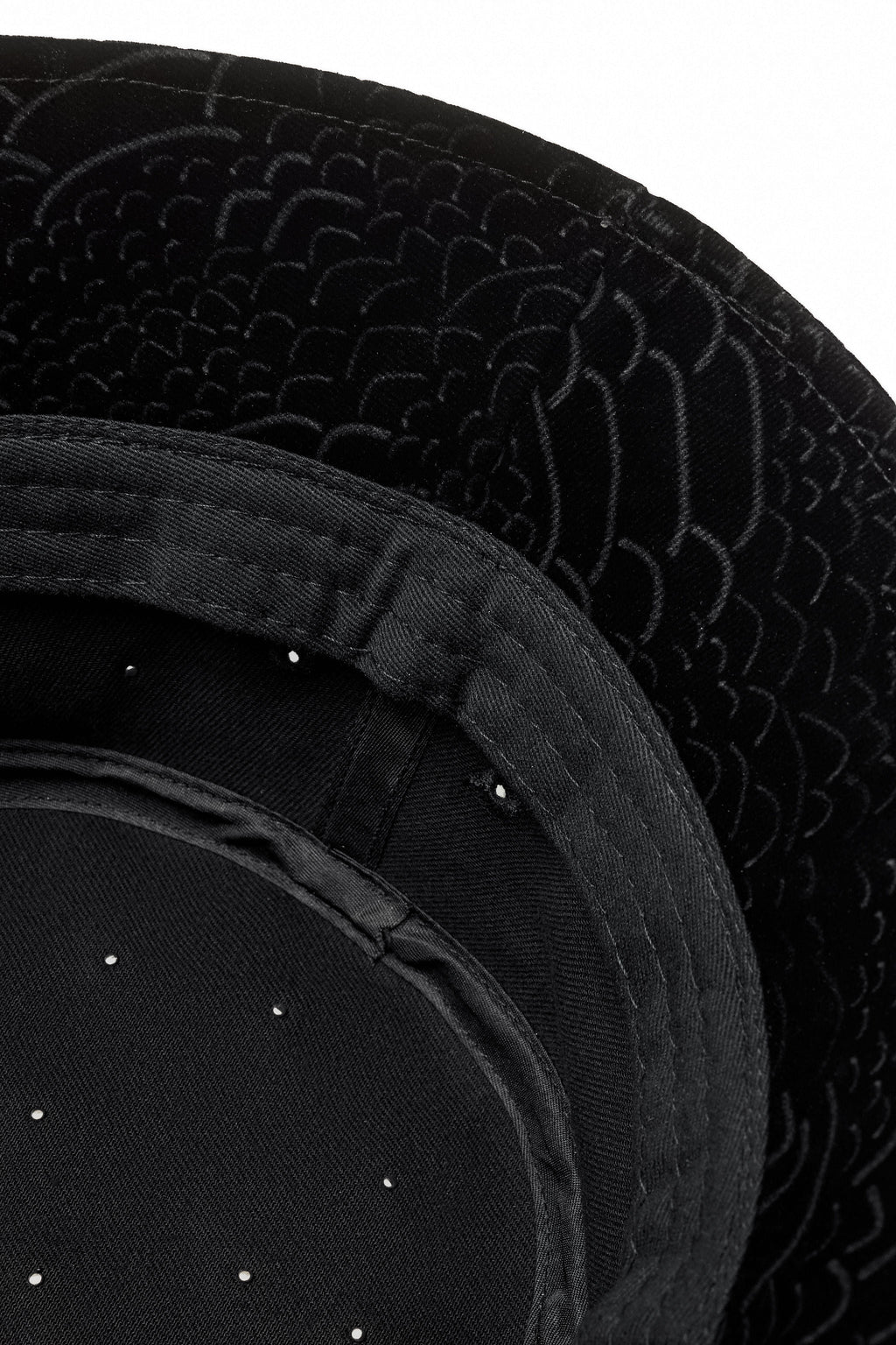 Midnight Serpent Rhinestone - Century Penthouse Hat BLACK