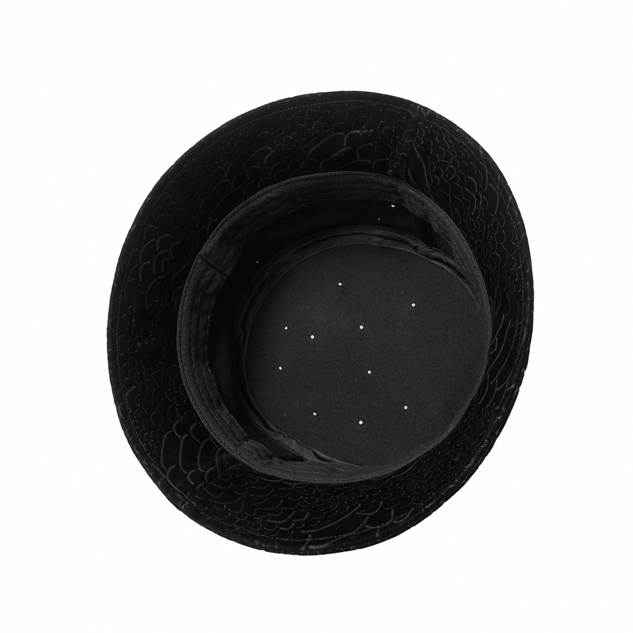 Midnight Serpent Rhinestone - Century Penthouse Hat BLACK