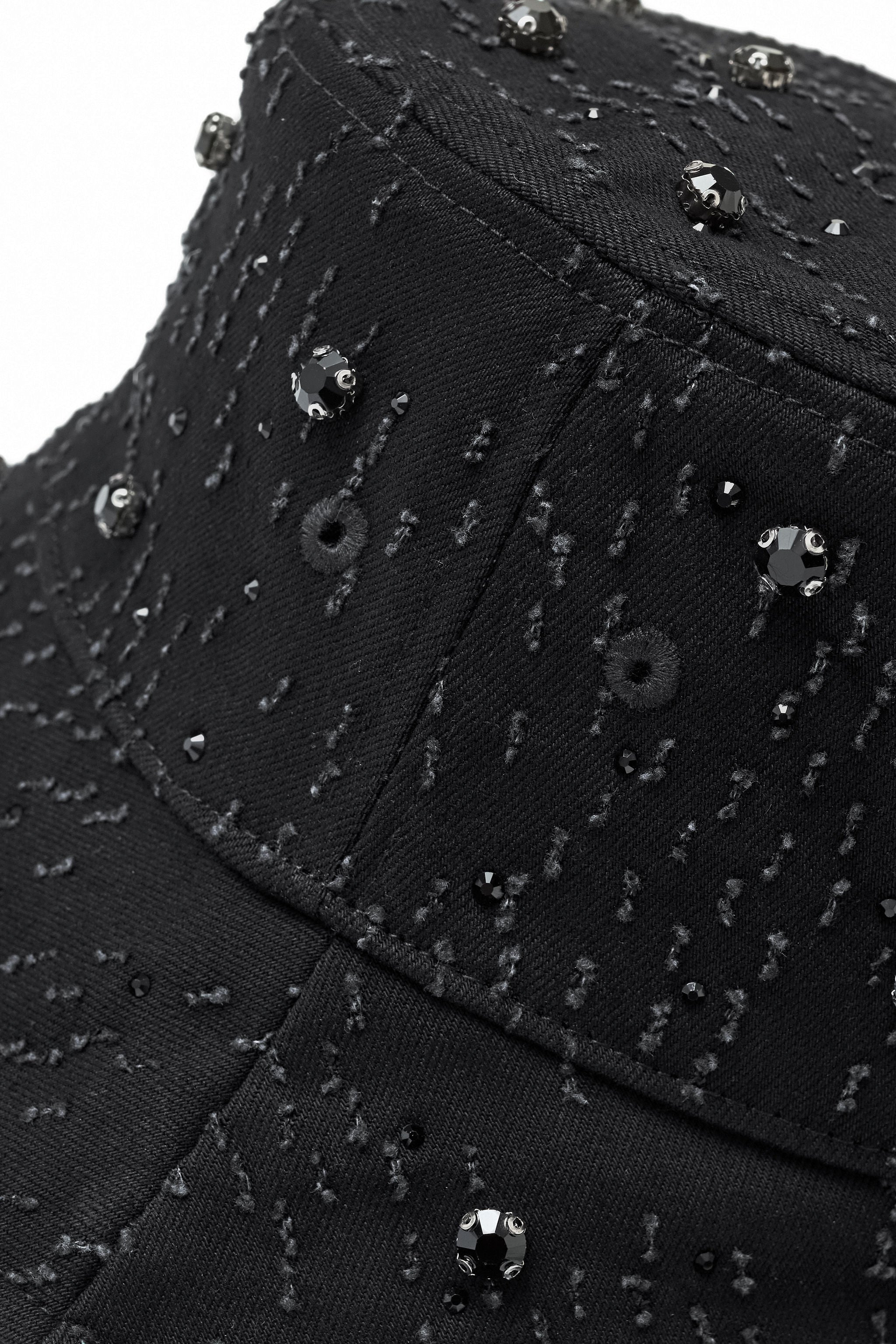 Sanctum Cross Denim hat - Century Penthouse BLACK/BLACK