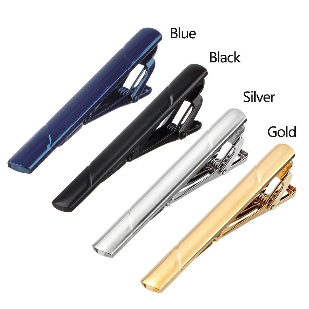 New Tie Clips Men's Metal Necktie Bar Simple Metal Tie Clips Bar Clips for Men Skinny Tie Bar Clasp Best Gift Business Wedding Daily Dress Suit Accessories Shirts Tie Clip CeremonyTie Clip Man Accessories Stevvex