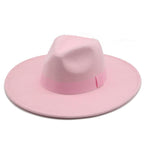 Fashionable Fedora Hats Women Wide Brim Dress Caps  Women's Fedora Hats Elegant Wide Brim Fedora Hat  Wedding Men Hat Warm Retro Style Belt 56-58cm Stevvex