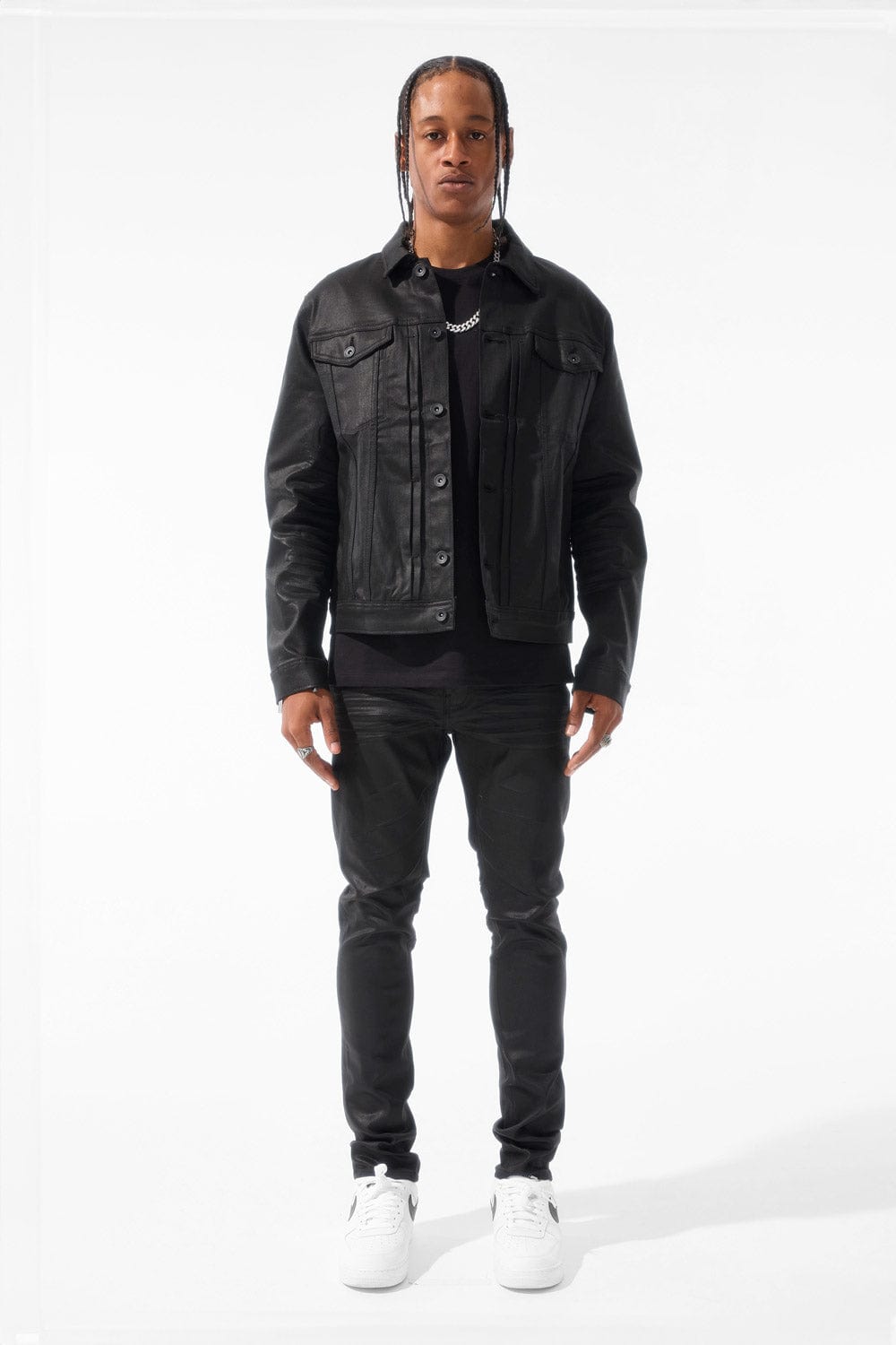 Slim Taper Fit - Smooth Criminal Denim (Jet Black) - Sean Collection