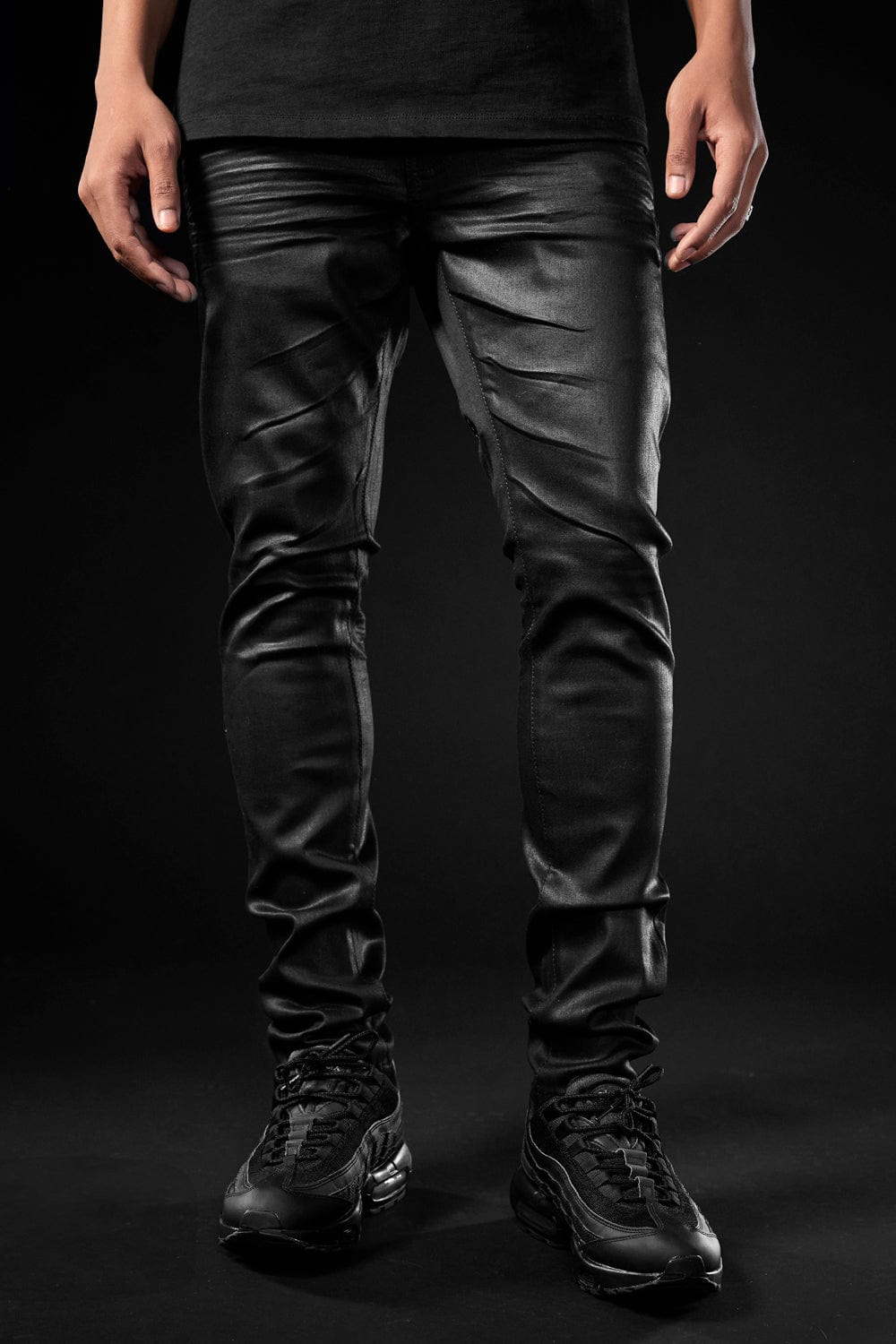 Slim Taper Fit - Smooth Criminal Denim (Jet Black) - Sean Collection