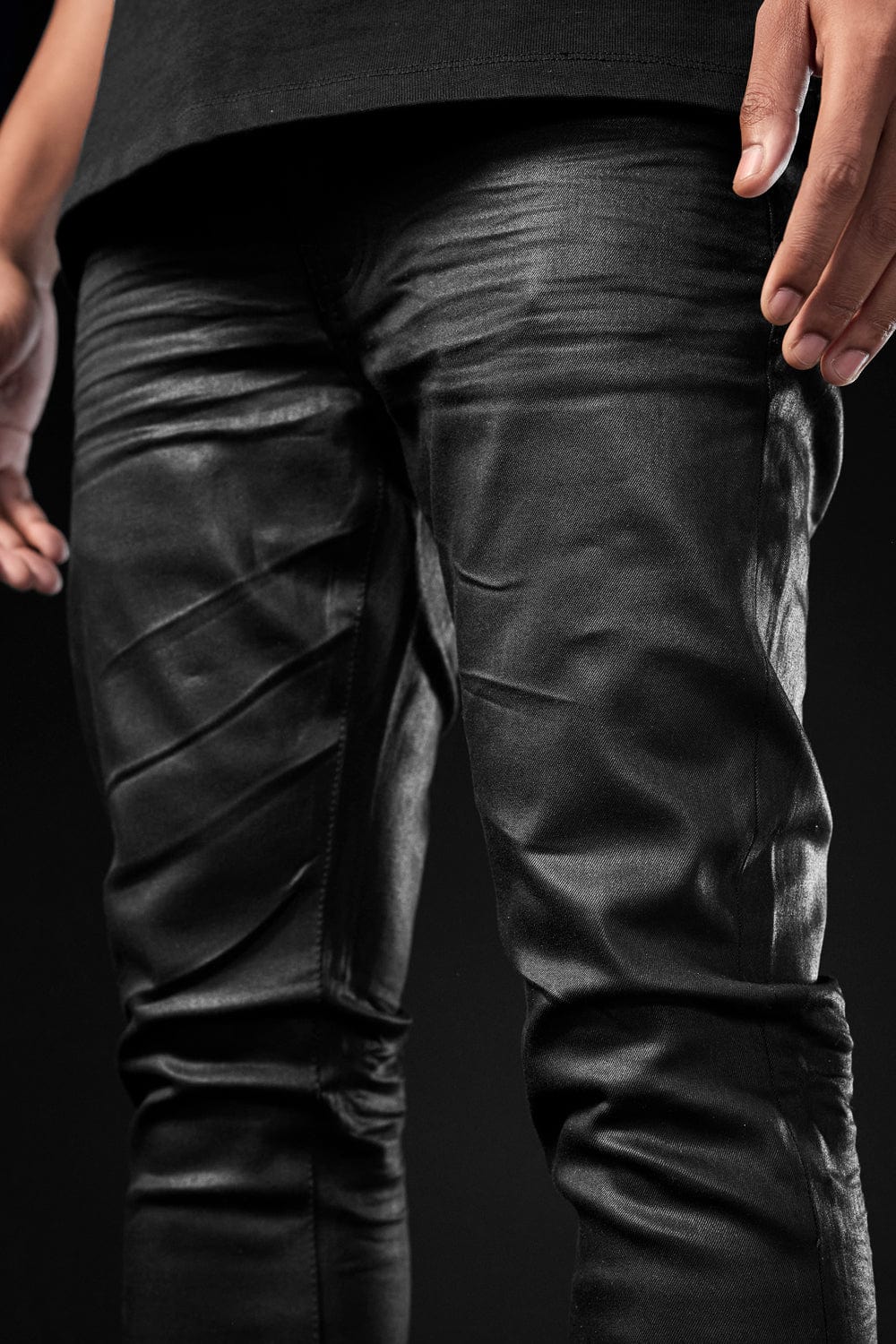 Slim Taper Fit - Smooth Criminal Denim (Jet Black) - Sean Collection