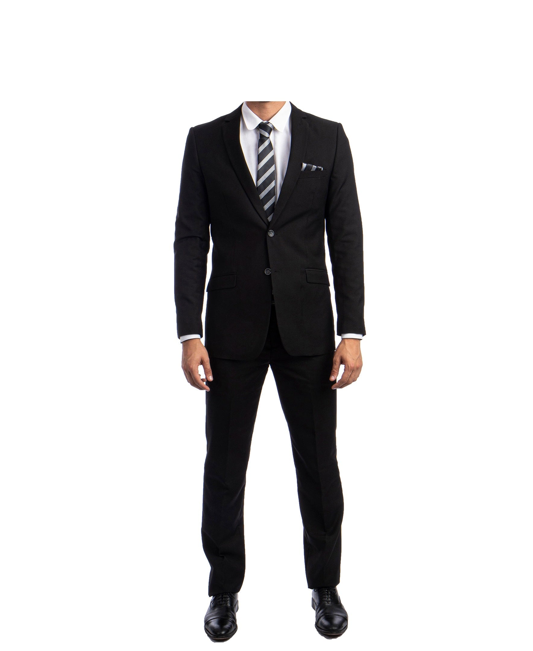 Black Slim Fit 2-PC Suits