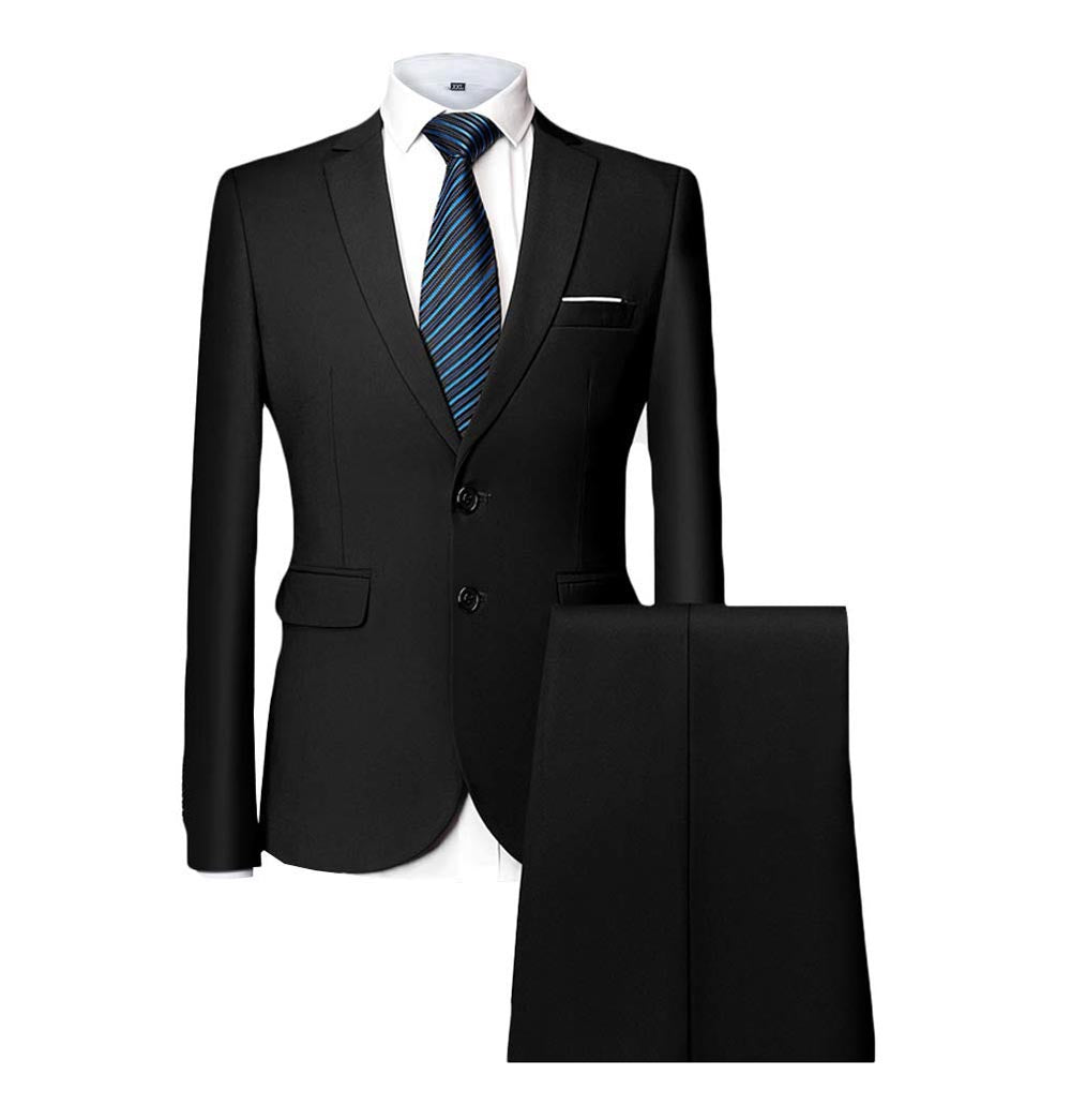 Black Slim Fit 2-PC Suits