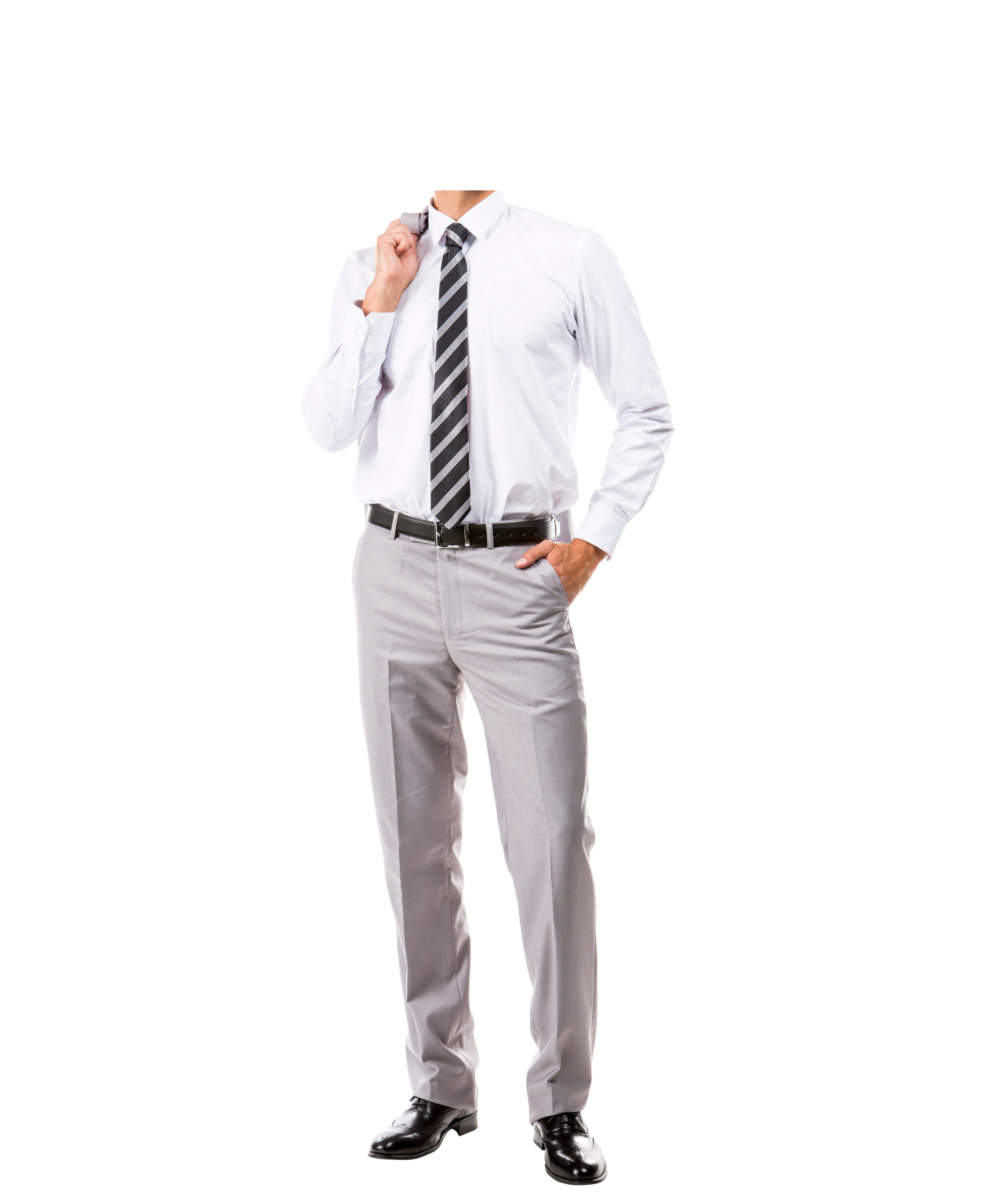 Lt Grey Slim Fit 2-PC Suits