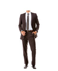 Brown Slim Fit 2-PC Suits