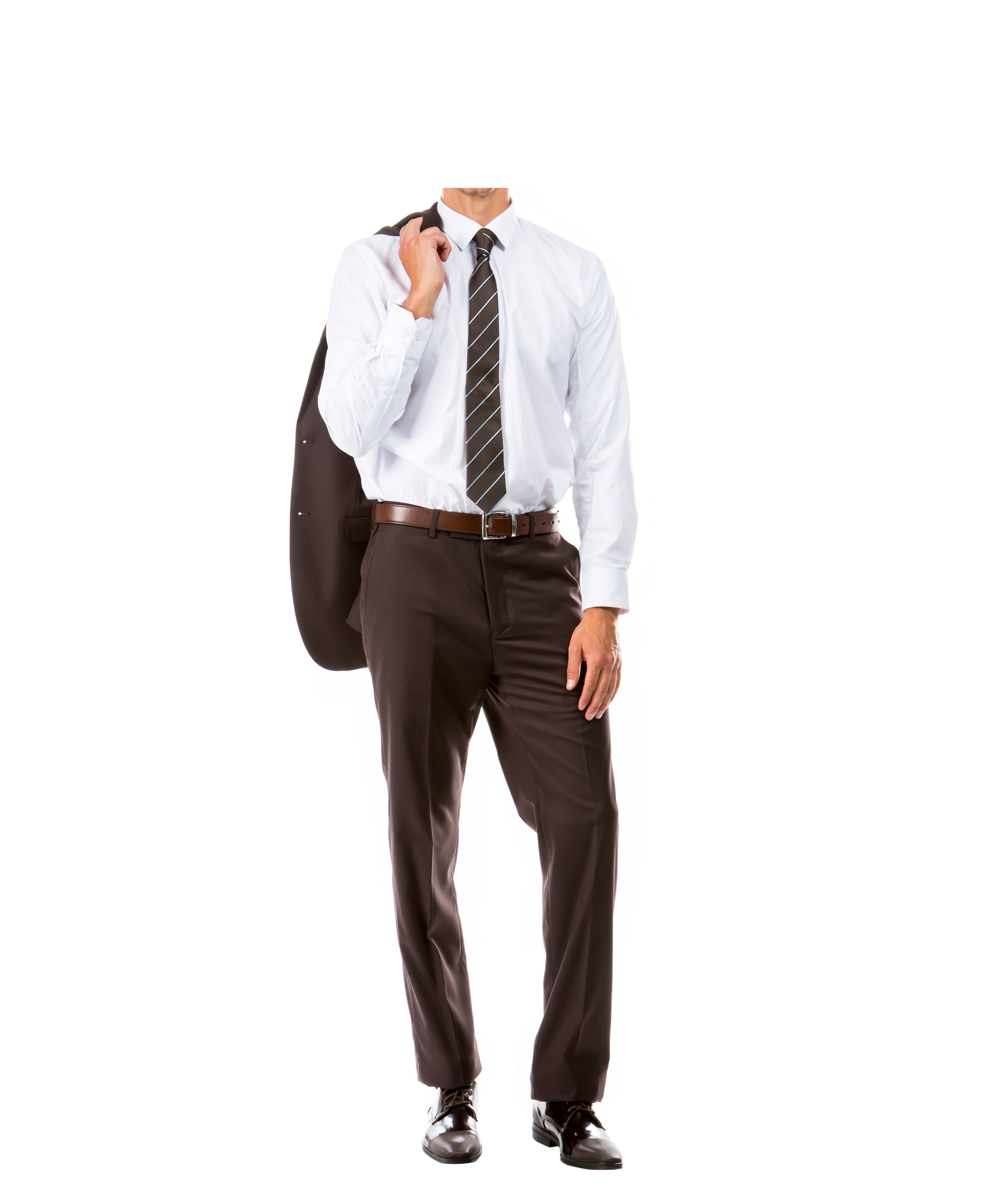 Brown Slim Fit 2-PC Suits