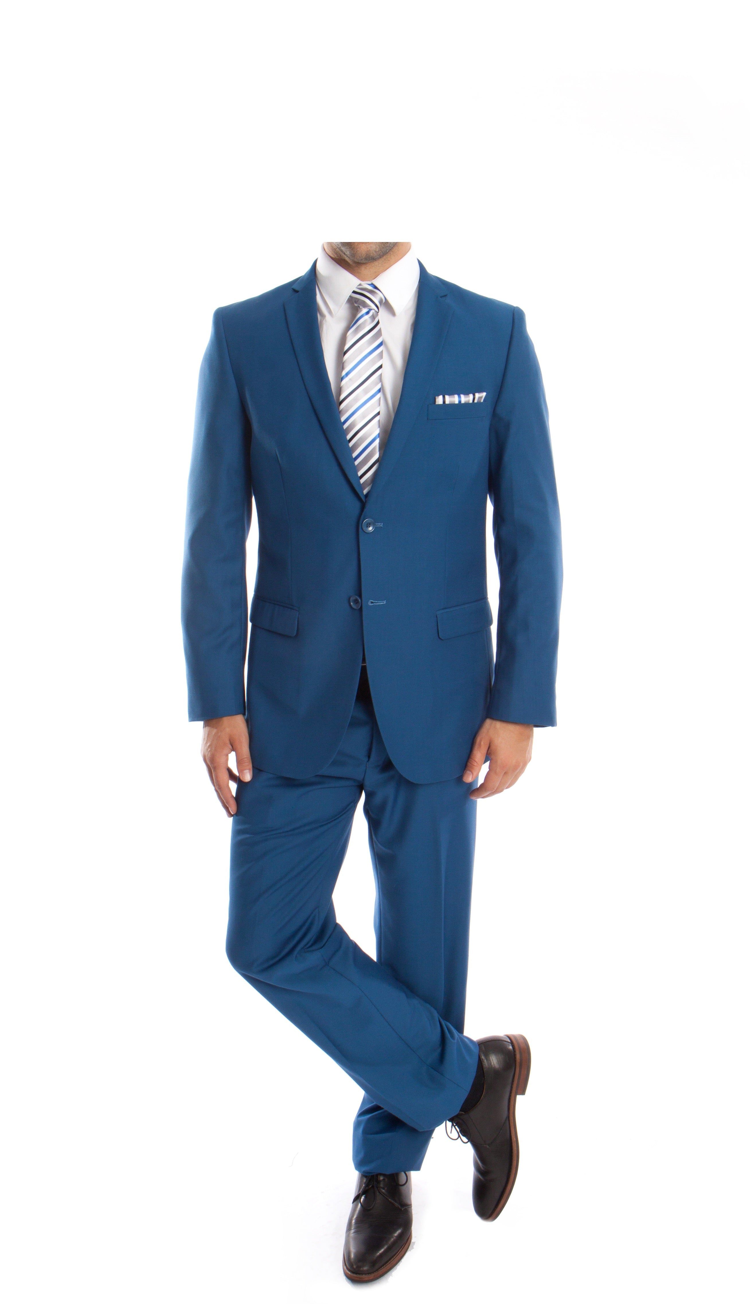 French Blue Slim Fit 2-PC Suits