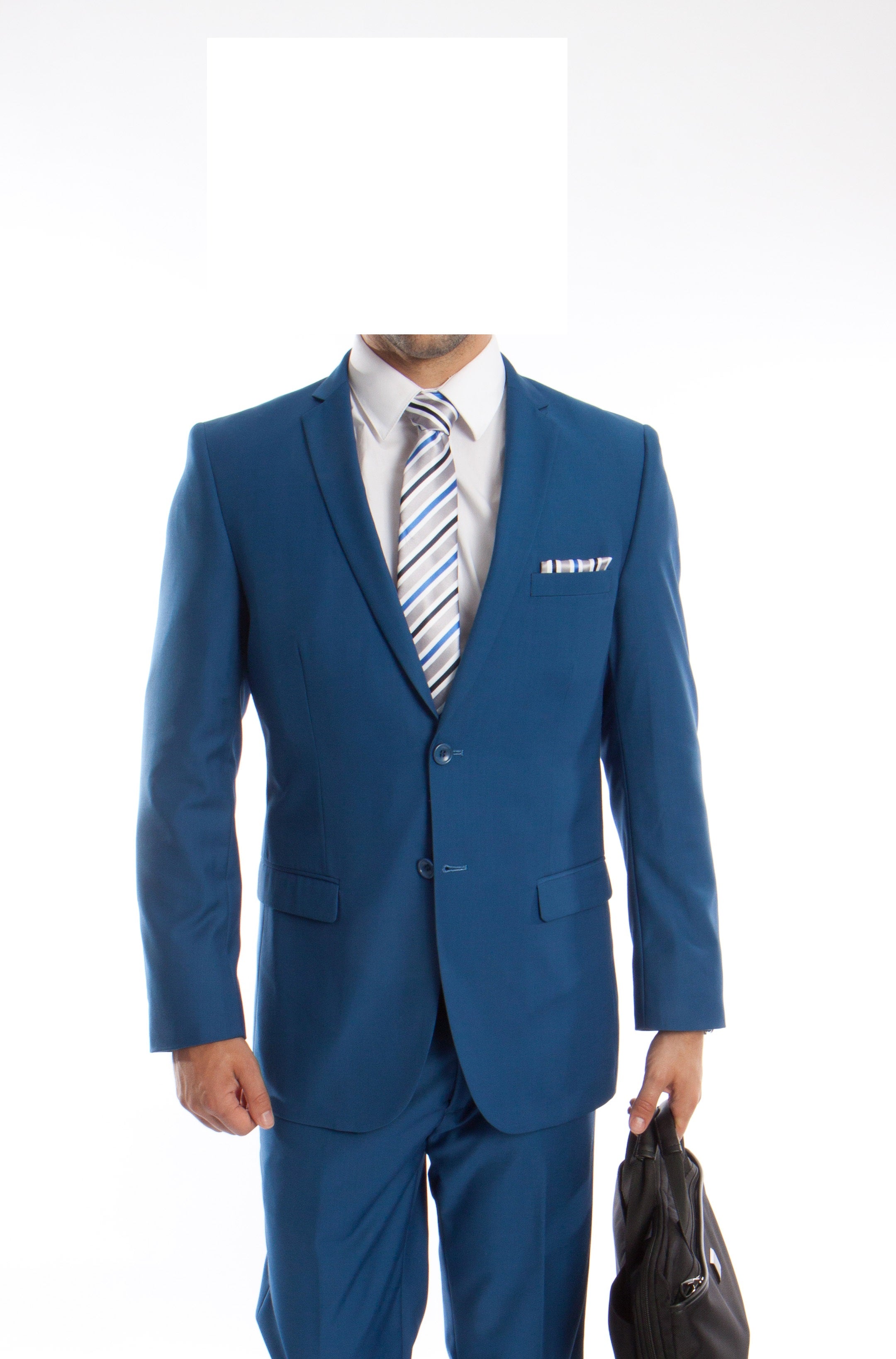 French Blue Slim Fit 2-PC Suits