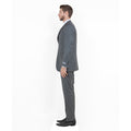 Green Slate Men's 2pc Sharkskin Suit Slim-Fit