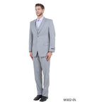 Men's Modern-Fit 3-Piece Suit Set w/ Jacket, Vest and Pants
