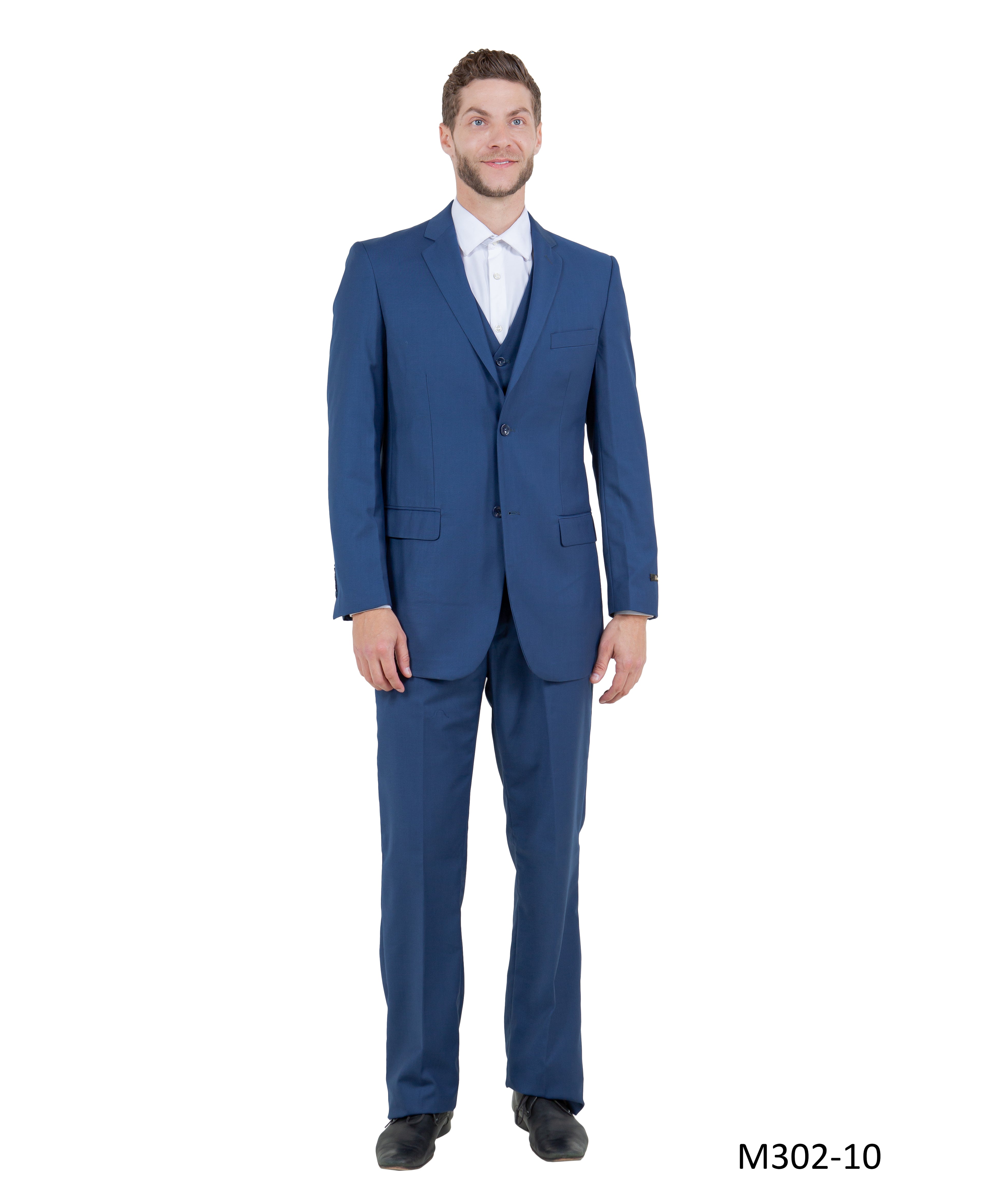 Men's Modern-Fit 3-Piece Suit Set w/ Jacket, Vest and Pants