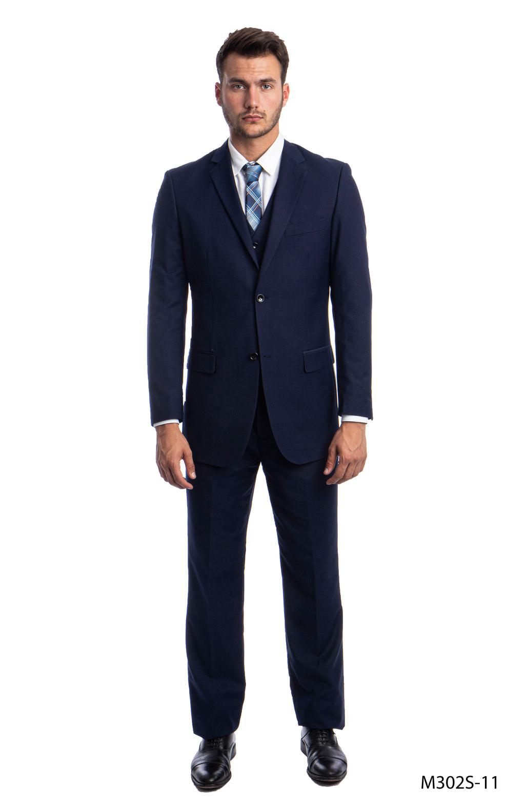 Men's Modern-Fit 3-Piece Suit Set w/ Jacket, Vest and Pants