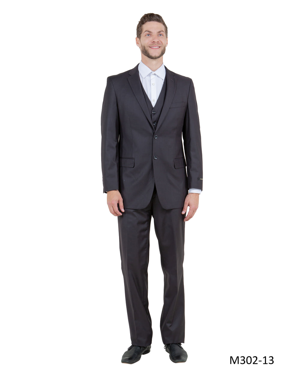 Men's Modern-Fit 3-Piece Suit Set w/ Jacket, Vest and Pants