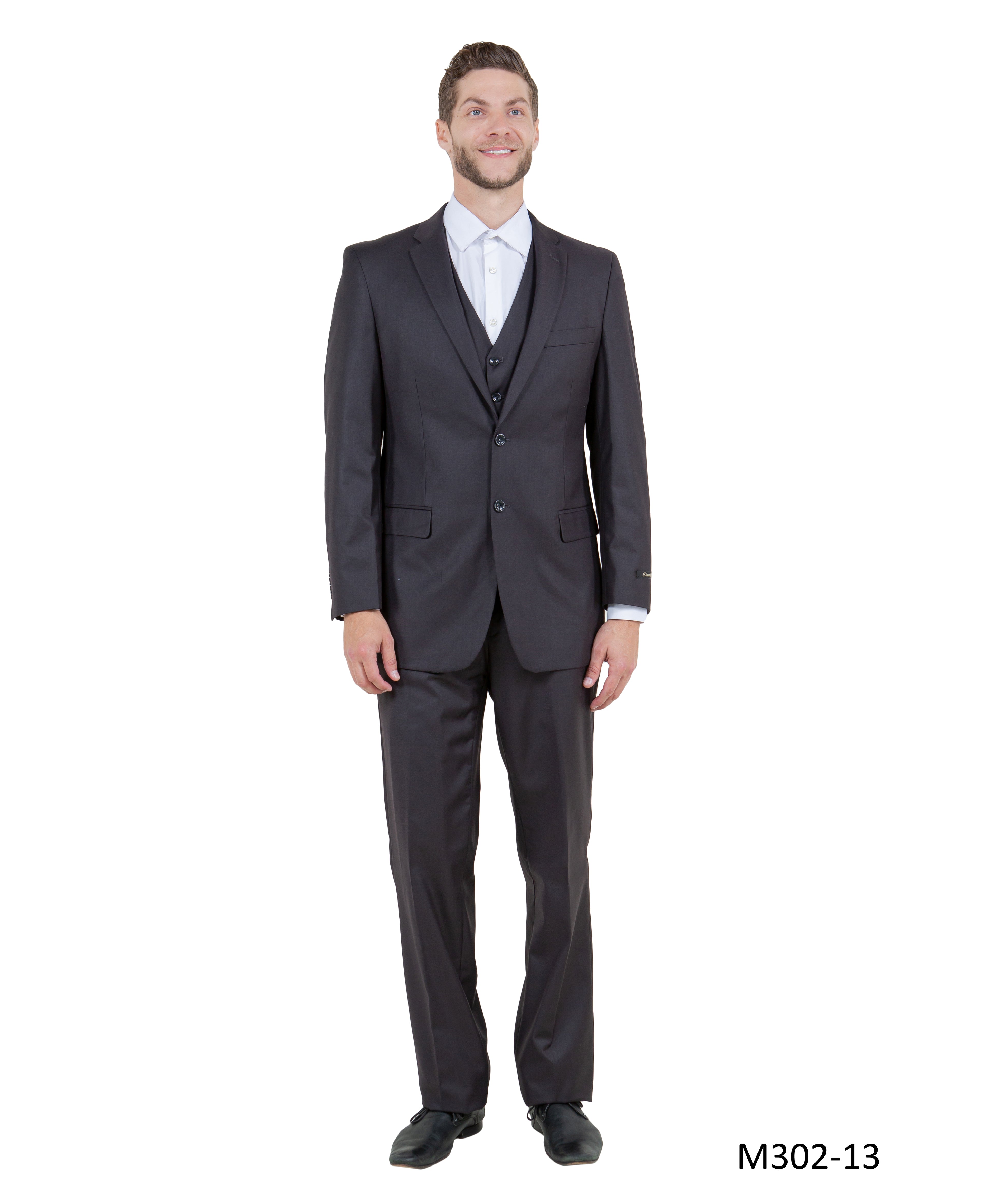 Men's Modern-Fit 3-Piece Suit Set w/ Jacket, Vest and Pants