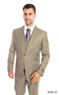 Men's Modern-Fit 3-Piece Suit Set w/ Jacket, Vest and Pants