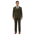 3PC Tweed Suit w/ Expandable Waistband