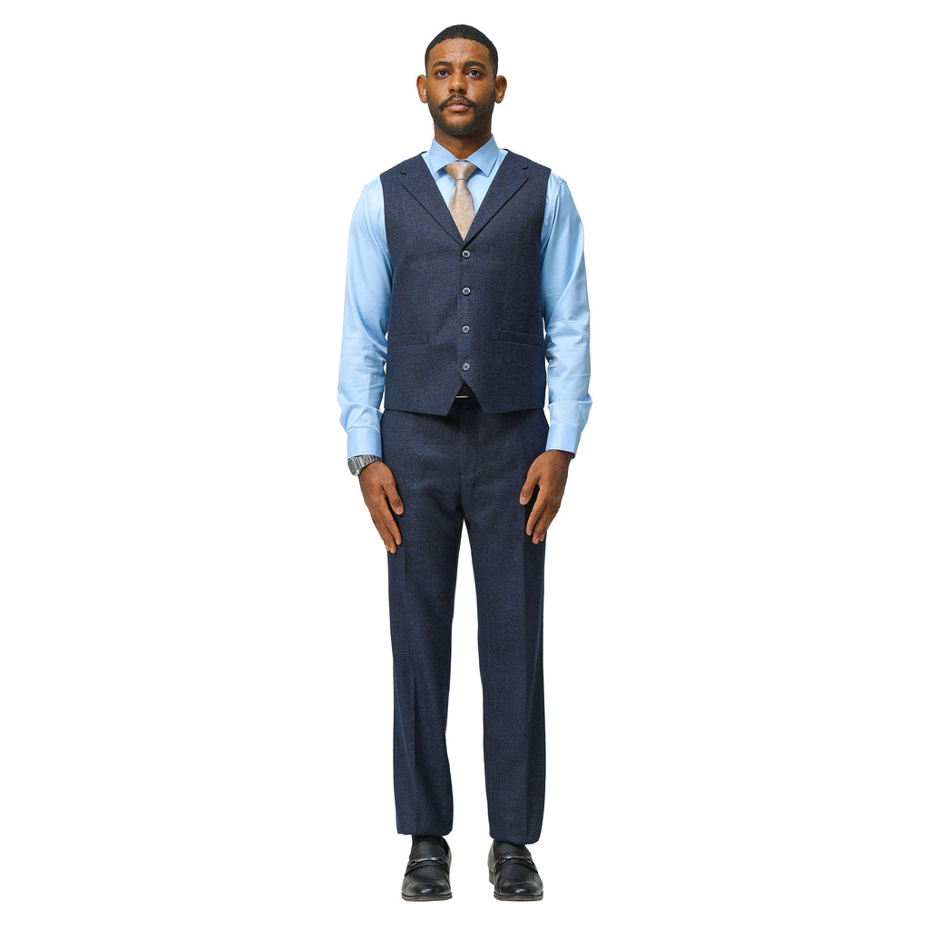 3PC Tweed Suit w/ Expandable Waistband