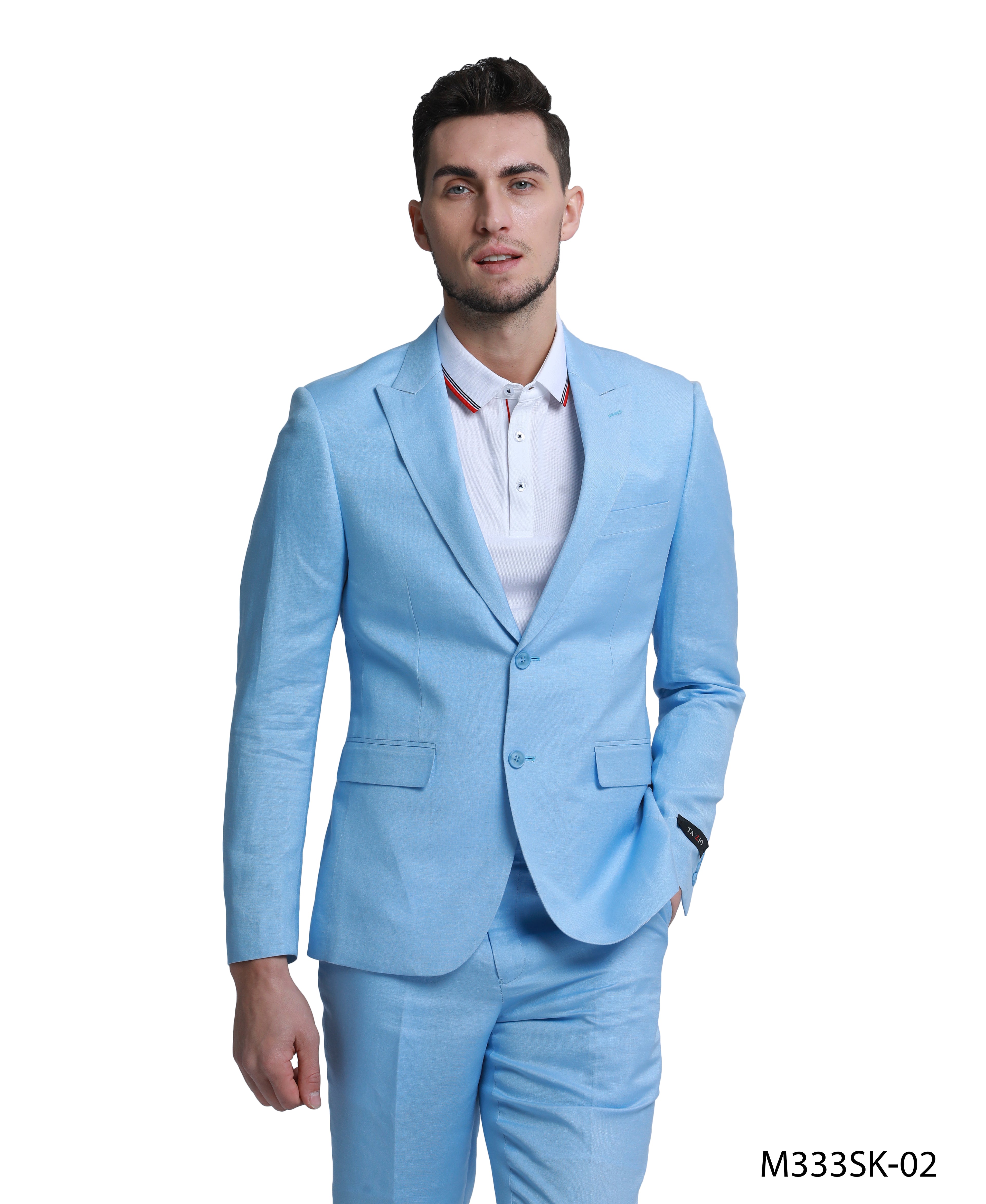 Men's Skinny Fit 2pc Linen Suit