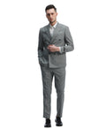 Mens Suit 2pc Double Breasted Pinstripe Peak Lapel Suit With Matching Pants For All Ocassions