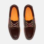 TIMBERLAND® - MEN'S AUTHENTIC 3-EYE LUG HANDSEWN BOAT SHOE - BROWN