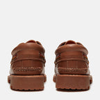 TIMBERLAND® - MEN'S AUTHENTIC 3-EYE LUG HANDSEWN BOAT SHOE - MEDIUM BROWN