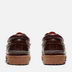 TIMBERLAND® - MEN'S AUTHENTIC 3-EYE LUG HANDSEWN BOAT SHOE - BROWN