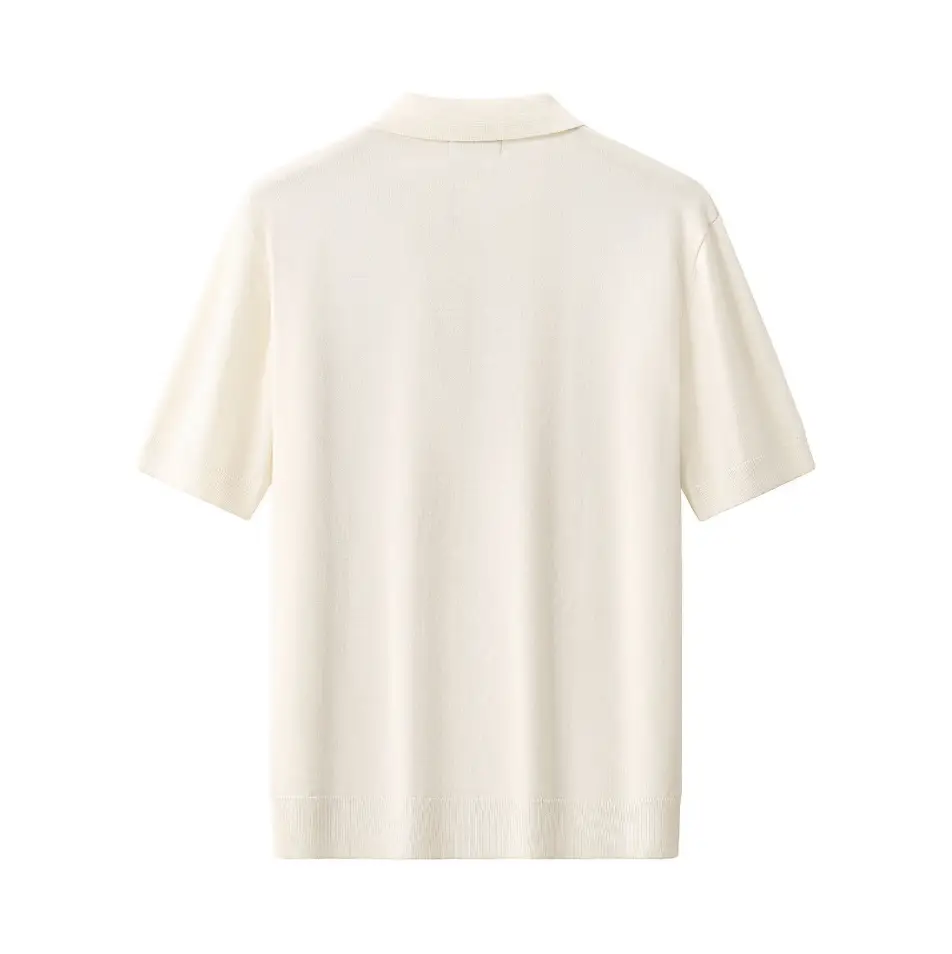 Milano Texture Knit Polo IVORY
