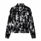 Flocked Eclipse Denim Jkt – Century Penthouse BLACK