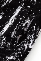 Flocked Eclipse Denim Jkt – Century Penthouse BLACK