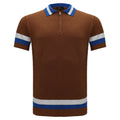 Heritage Stripe Knit Polo KHAKI