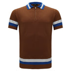 Heritage Stripe Knit Polo KHAKI