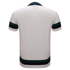 Heritage Stripe Knit Polo WHITE