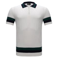 Heritage Stripe Knit Polo WHITE