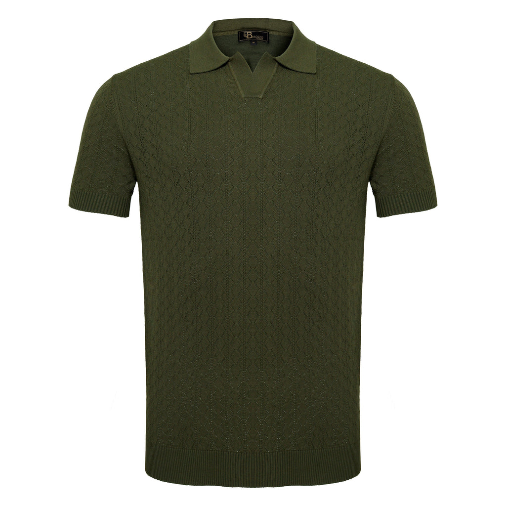 Elevare Knit Polo ARMY GREEN