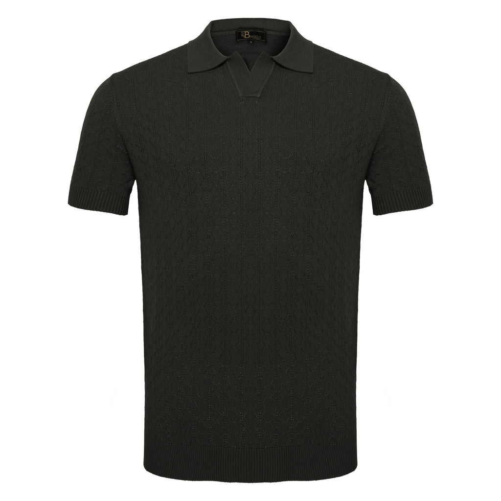 Elevare Knit Polo BLACK