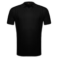 LuxeKnit Polo BLACK