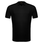 LuxeKnit Polo BLACK