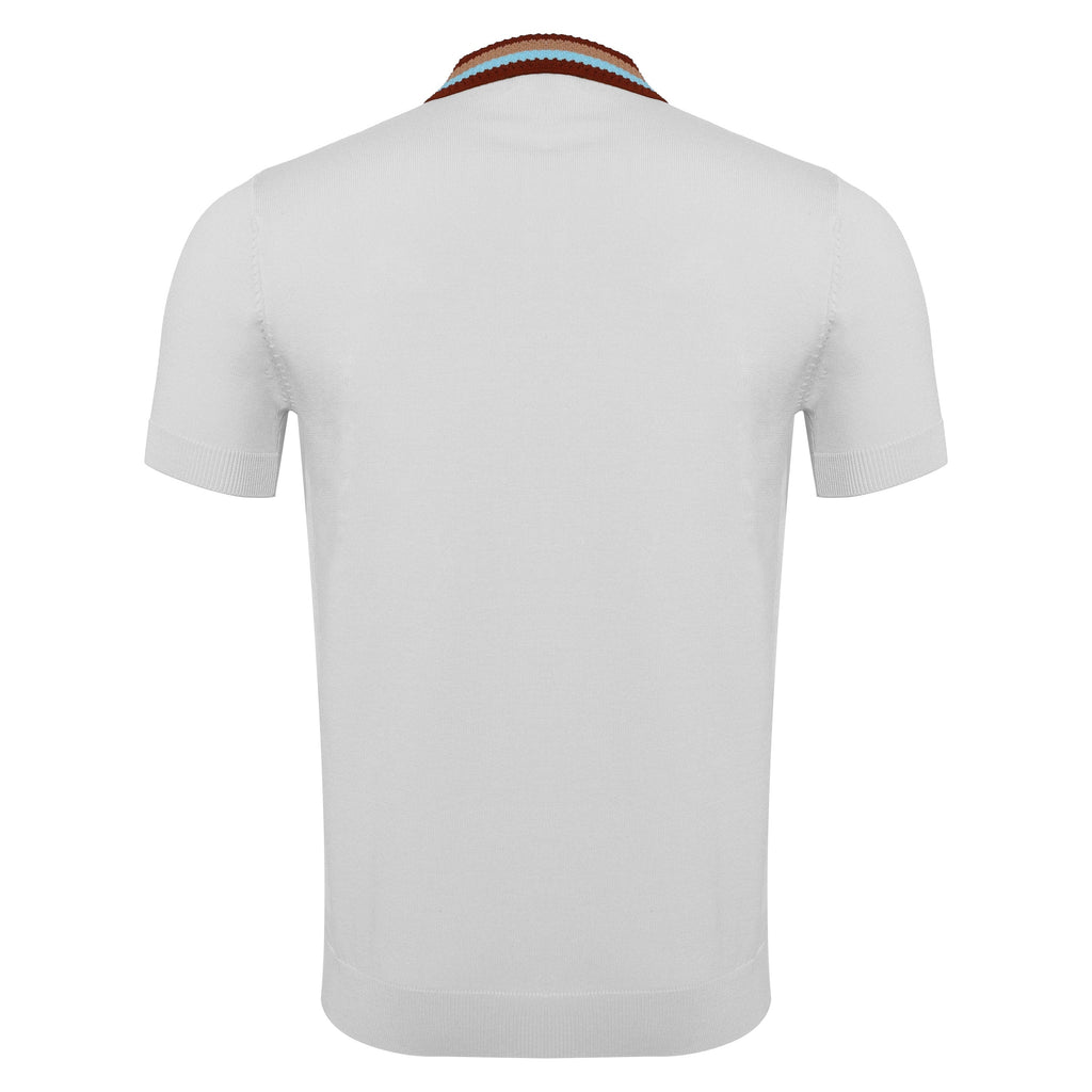 Regent Luxe Knit Polo WHITE