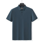 Grid Texture Stitchless Polo PETROL