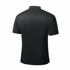 Diagonal Texture Stitchless Men's Polo Black
