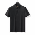 Geo Texture Stitchless Polo BLACK